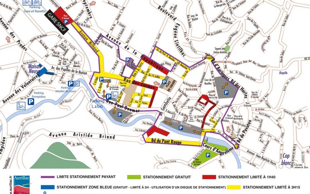 La ville d’Aurillac modifie son offre de stationnement payant