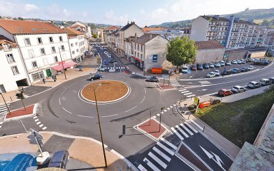 Le giratoire Milhaud en service