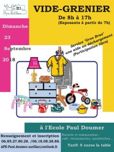 vide grenier APE