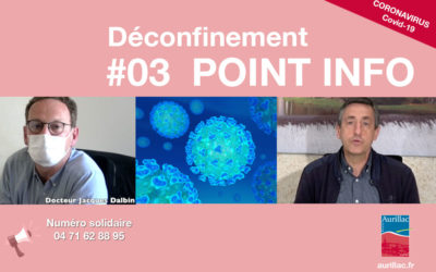 #03 Point d’information Déconfinement Pierre Mathonier maire d’Aurillac / mercredi 20 mai / COVID-19