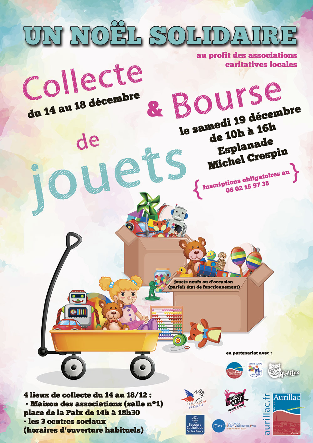 Un Noel Solidaire Collecte Et Bourse De Jouets Mairie D Aurillac