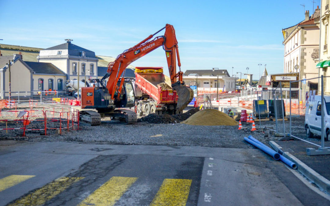 Travaux et circulation quartier gare / Réalisation des enrobés à compter du 10 mai