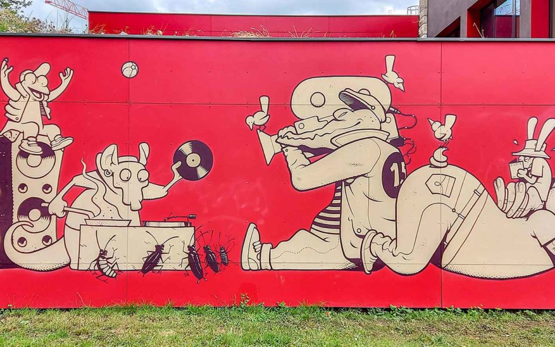 Julien Loïs a repeint la Médiathèque !