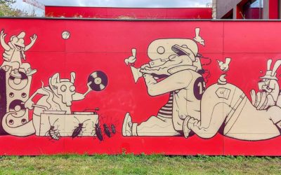 Julien Loïs a repeint la Médiathèque !