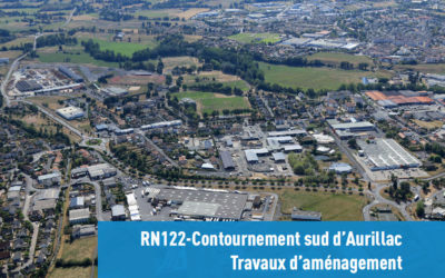 Travaux d’aménagement de la section Garric-Henri Tricot – RN122-Contournement sud d’Aurillac