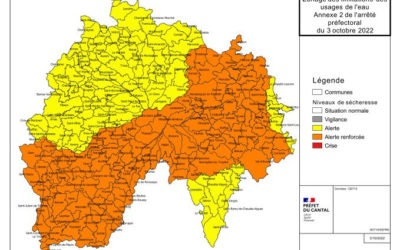 SÉCHERESSE – Adaptation des mesures de restriction des usages de l’eau