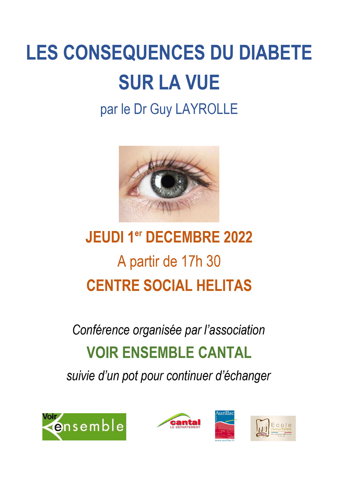 LES CONSEQUENCES DU DIABETE SUR LA VUE