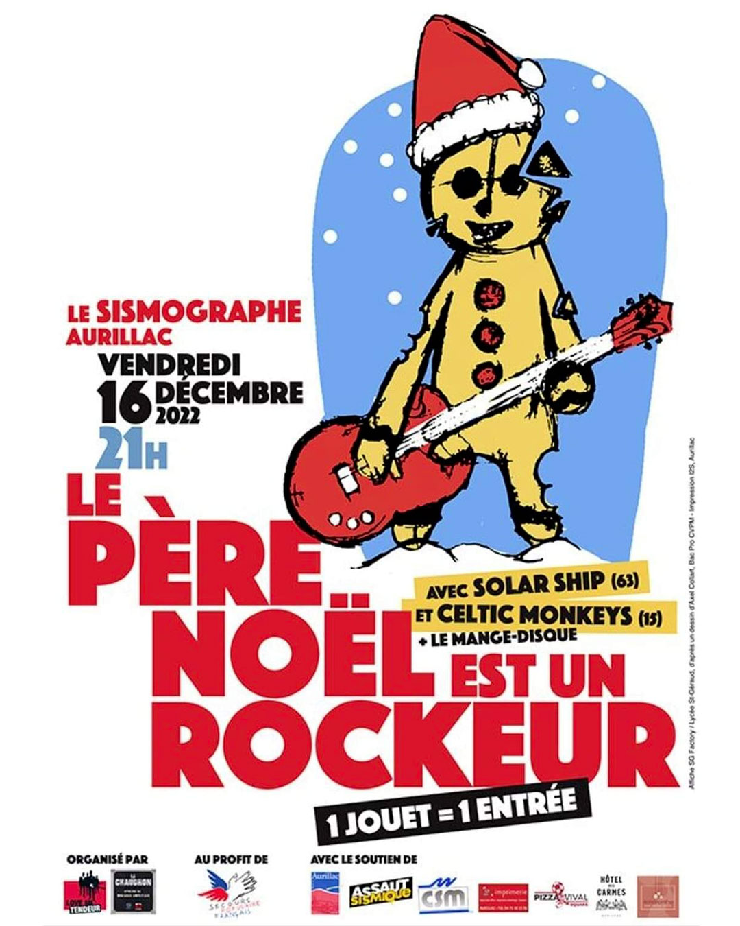 Affiche Le Père Noël est un rockeur