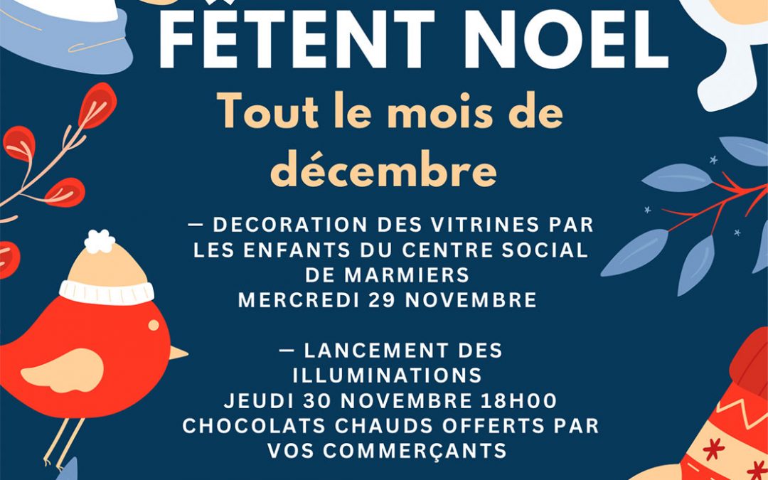 Les commerçants de la galerie de Marmiers fêtent Noël…