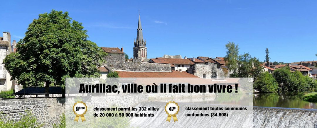 Aurillac, classée 9ème ville où il fait bon vivre !