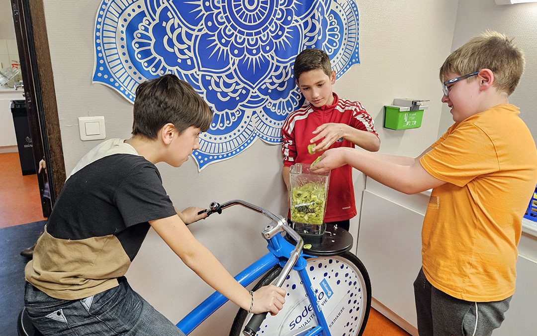 Smoothie sans électricité au centre social