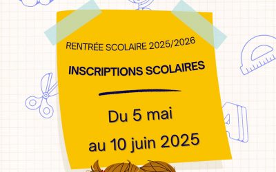 Ouverture des inscriptions scolaires le 5 mai