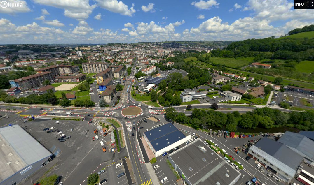 Travaux carrefour de Verdun / vue 360°