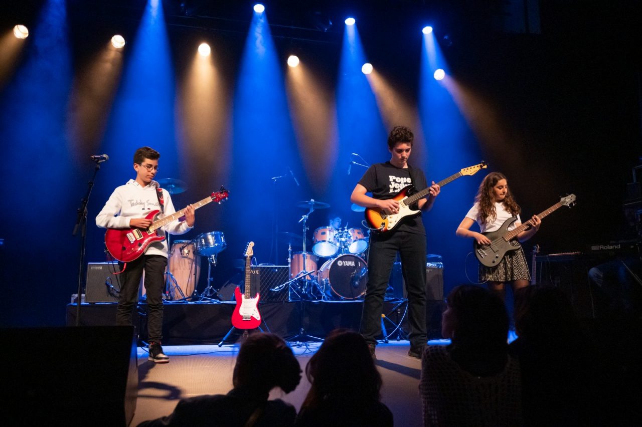 élèves du Département de musiques amplifiées du Conservatoire d’Aurillac