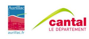 logos Aurillac et Conseil départemental
