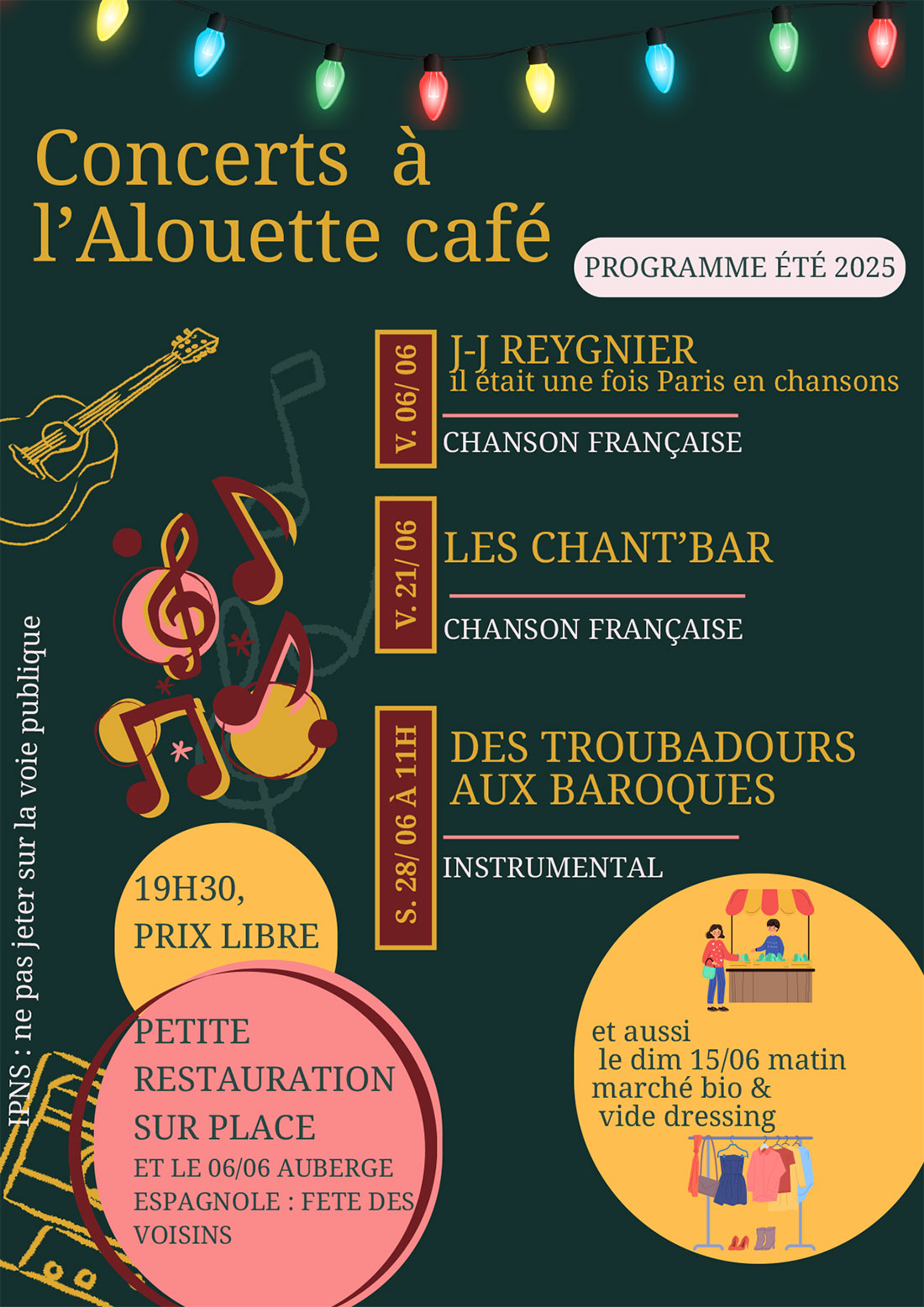 Concerts à l’Alouette café