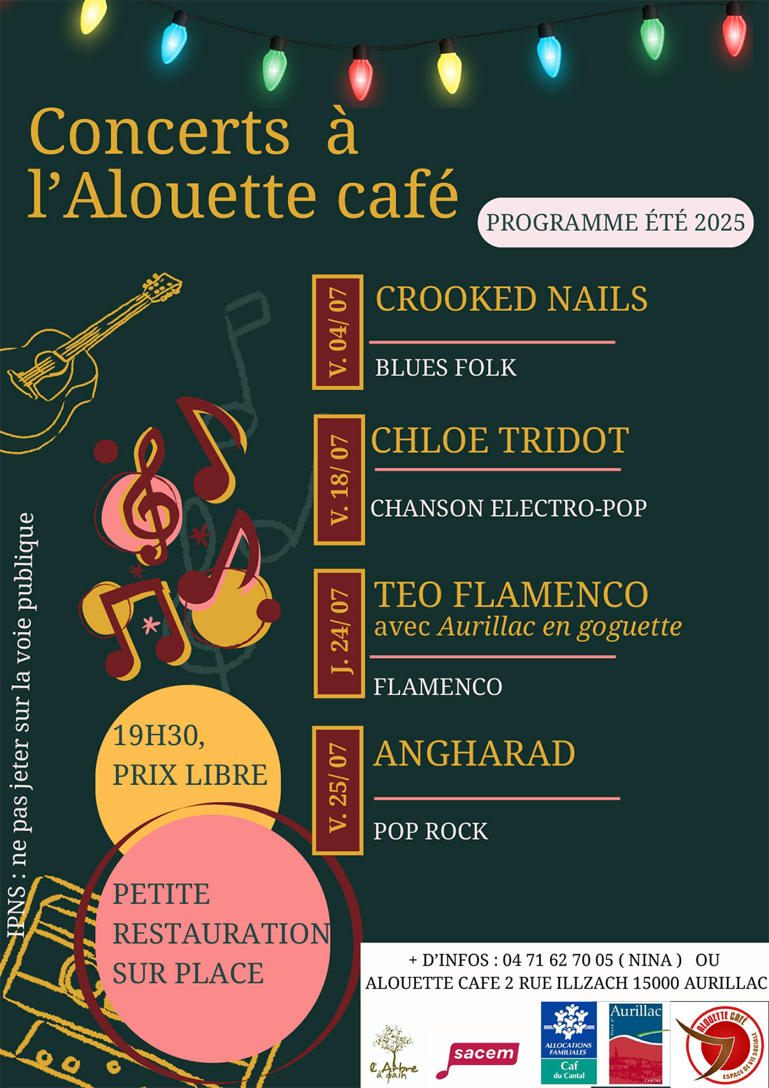 Concerts à l’Alouette café