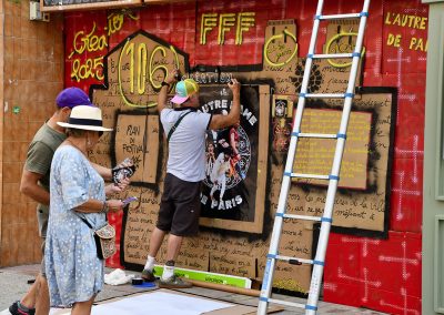 installation et mise en place du festival