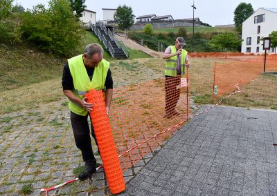 installation et mise en place du festival