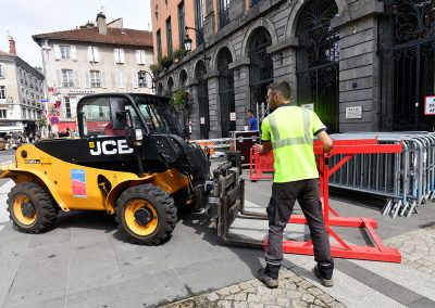 installation et mise en place du festival