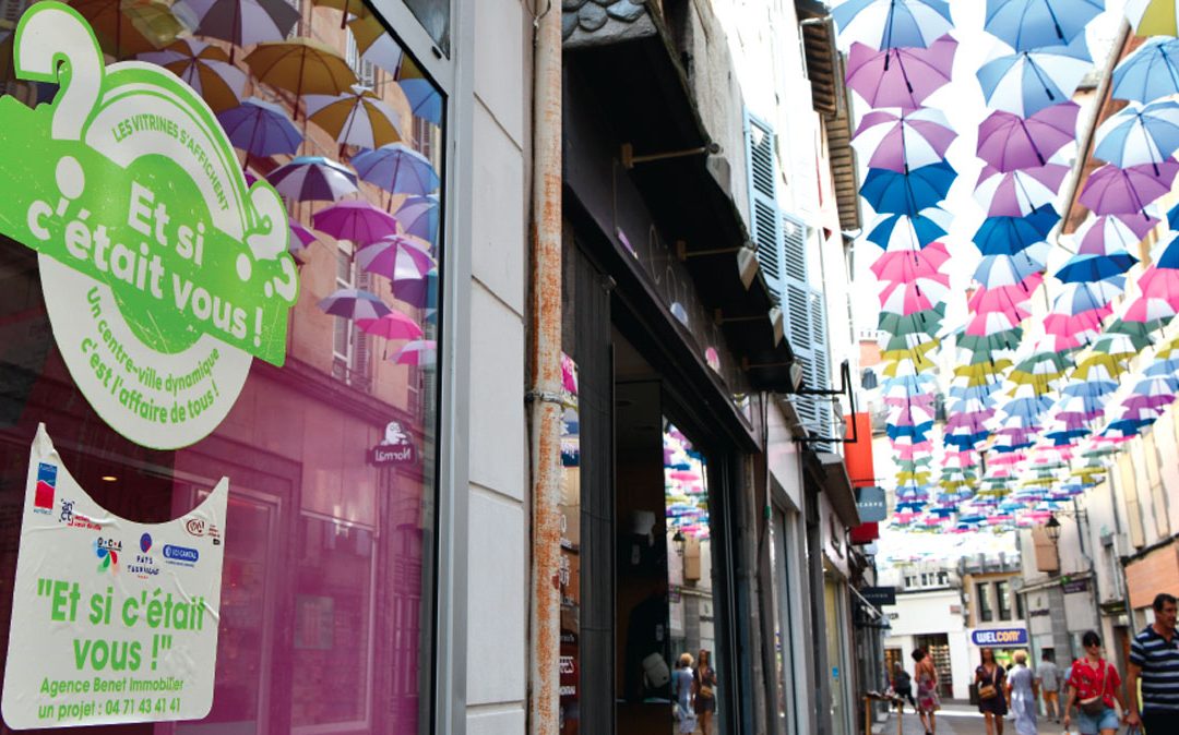 Les vitrines s’affichent : un centre ville dynamique, c’est l’affaire de tous