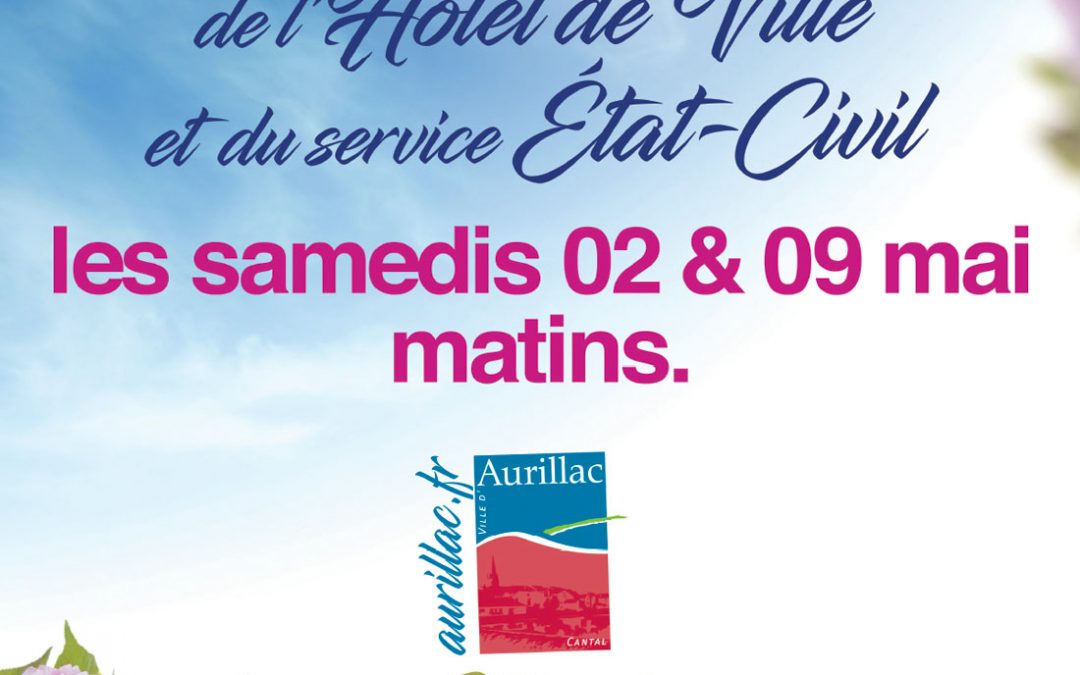 Fermeture temporaire des services municipaux les samedis 2 et 9 mai