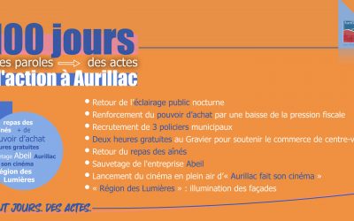 100 jours d&rsquo;action à Aurillac