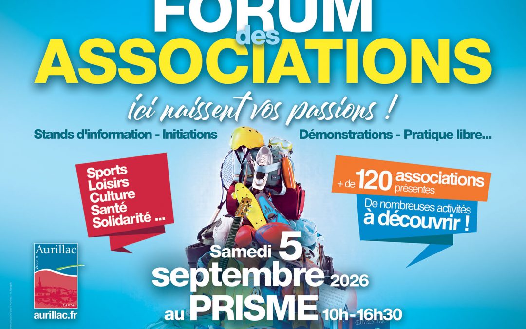 Forum des associations / Rendez-vous samedi 5 septembre / Prisme